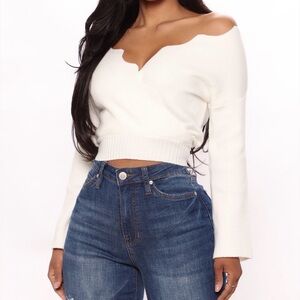 Finding Love sweater- Ivory